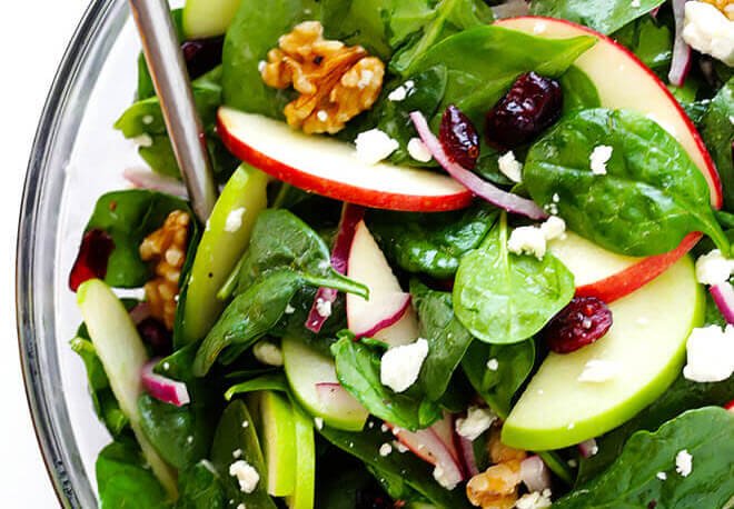 apple spinach salad