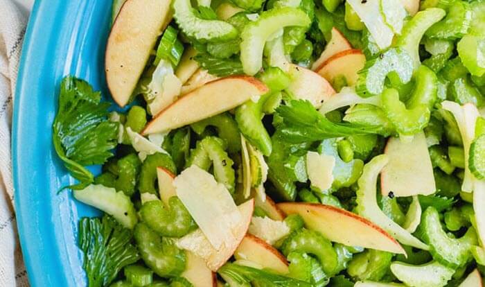 tangy celery and apple salad