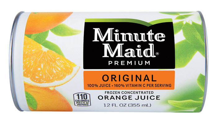frozen orange juice concentrate