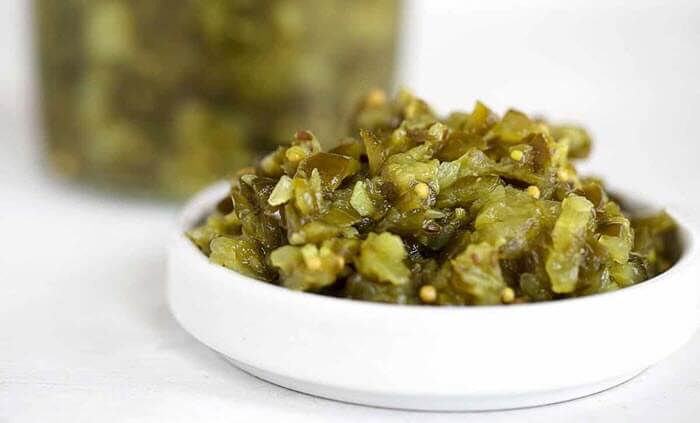 chopped dill pickles