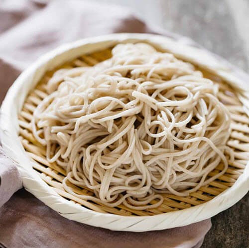 homemade soba noodle