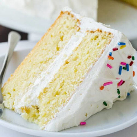 homemade vanilla cake