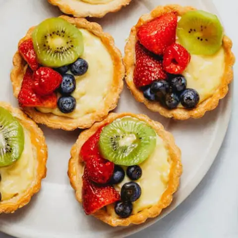 homemade fruit tart