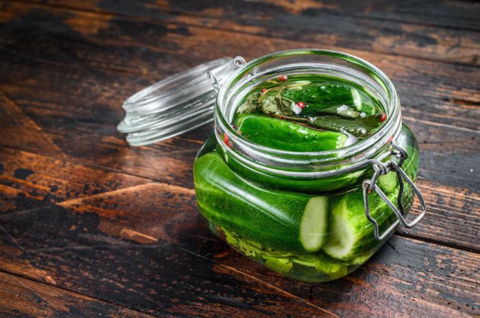 salted cucumbers pickle
