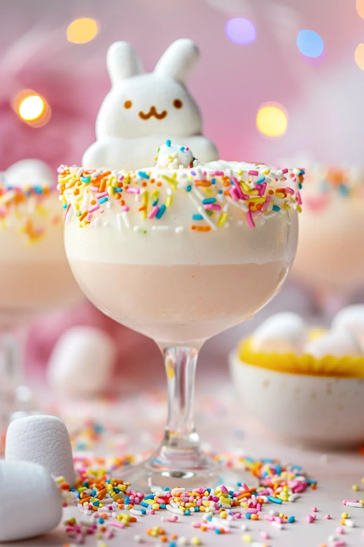 Marshmallow bunny cocktail