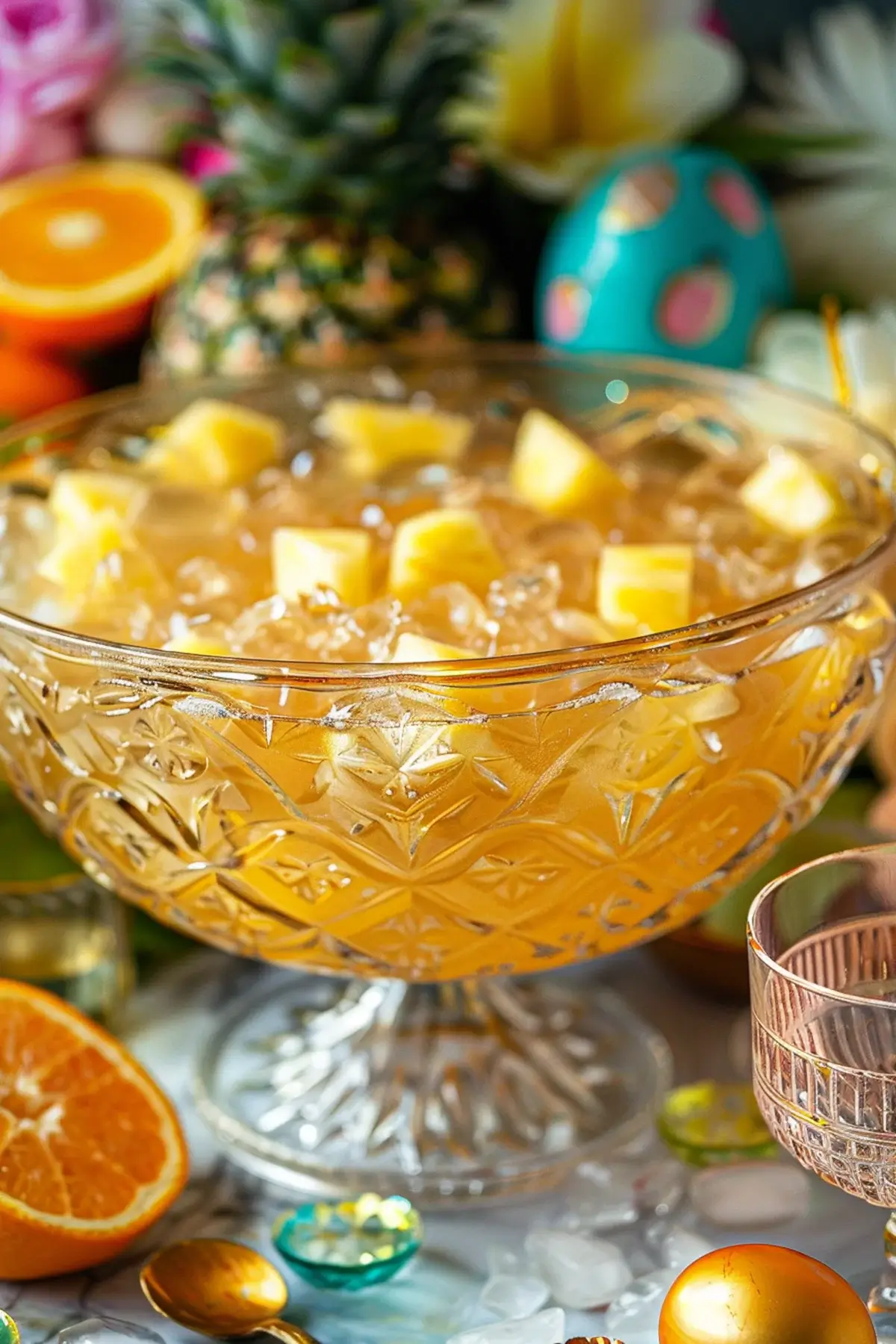 Pineapple prosecco punch