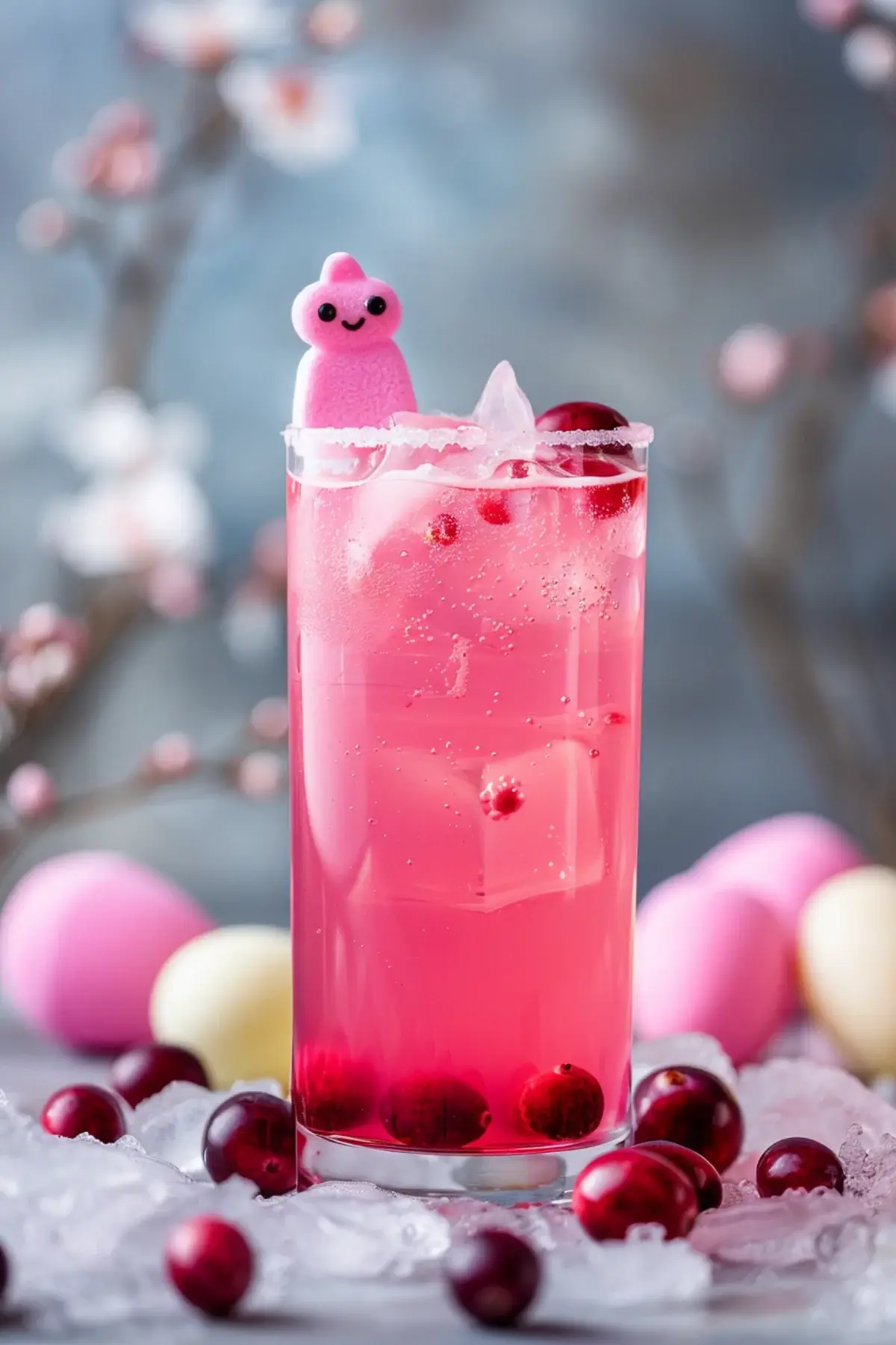 Pink lemonade vodka cocktail