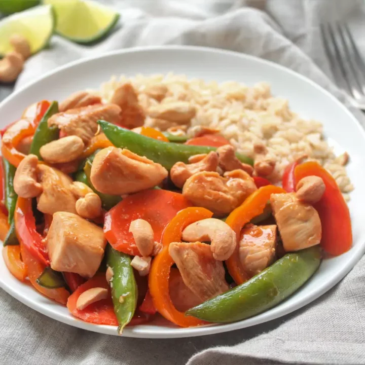 Teriyaki Snap Pea Stir Fry with Chicken