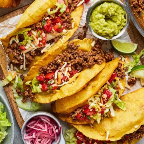 Roasted Cauliflower Chickpea Tacos