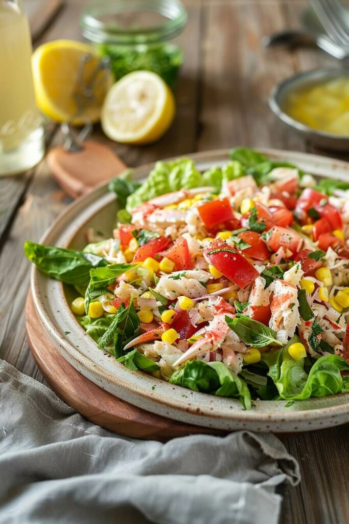 Crab, Corn, and Tomato Salad