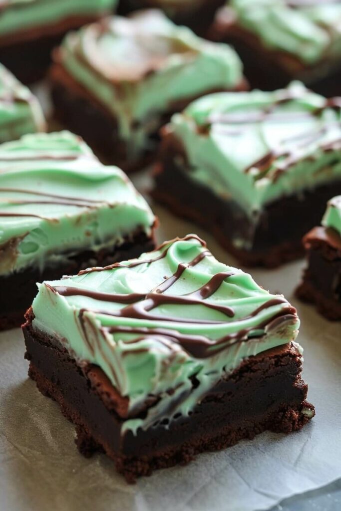 Mint Irish Cream Brownies