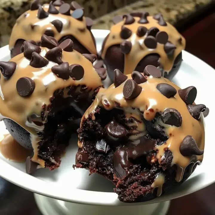 Chocolate Chip Cookie Dough Brownie Bombs